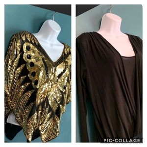 Cocktail 🍸 bundle! Michael Kors vintage sequins